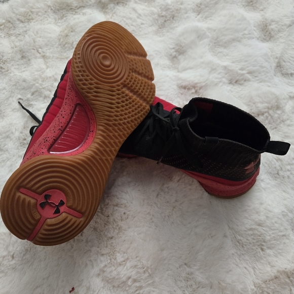 Under Armour Curry 4 Red Rogue Black Gum US Men’s Size 15  RARE 2018 - Picture 5 of 14